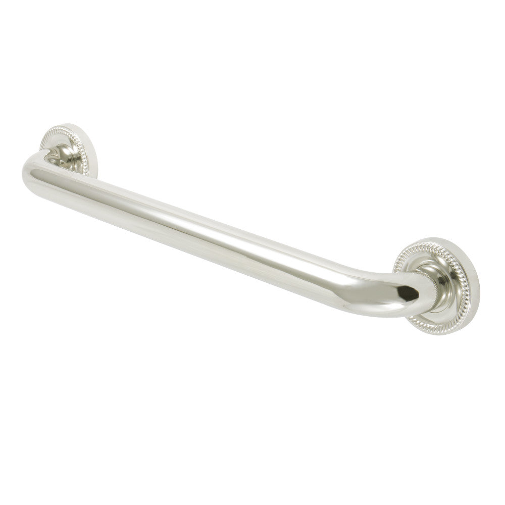 Camelon 16" Brass Decorative Grab Bar in Polished Nickel
