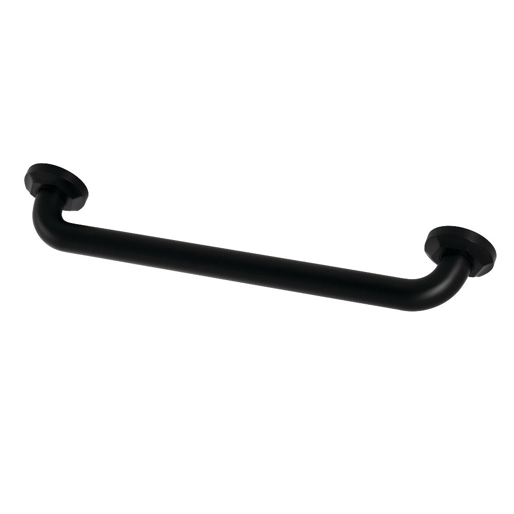 Metropolitan 18" Brass Decorative Grab Bar in Matte Black