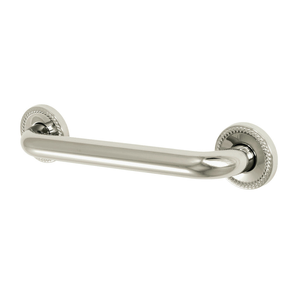 Laurel 12" Brass ADA Grab Bar in Polished Nickel