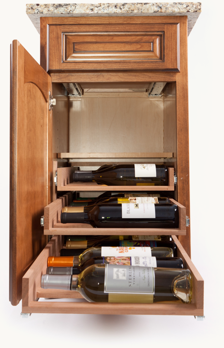 Wine Bottle & Can Pull-Out Storage-DirectCabinets.com