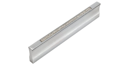Inset Czech Crystal Thin Pull 128 MM CC-DirectCabinets.com