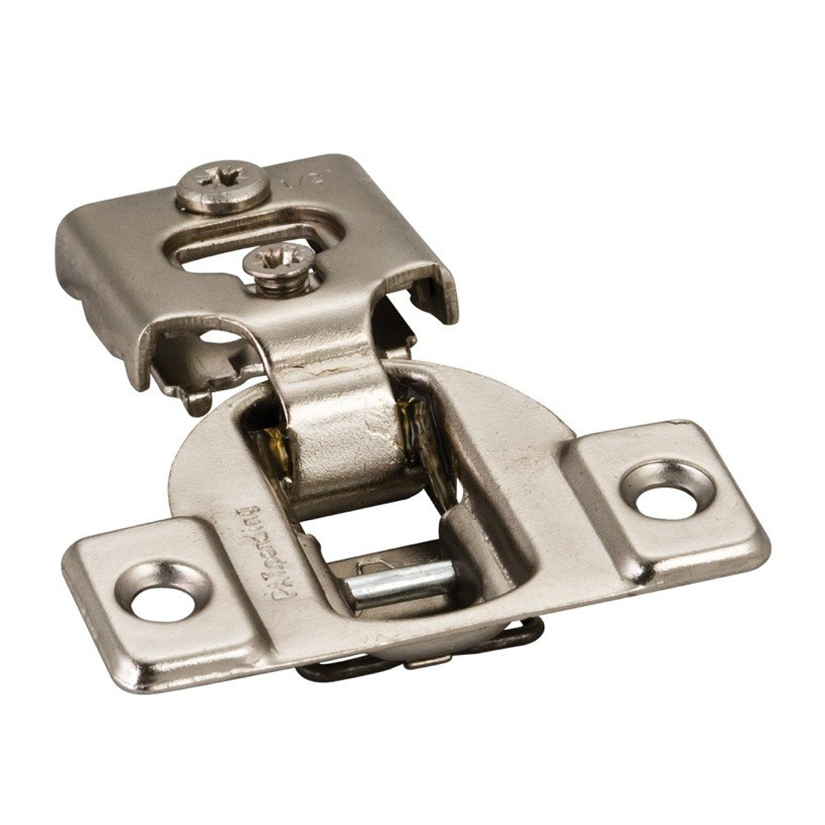 Hardware Resources 1/2" Overlay Compact Hinge without Dowels Retail Pack-DirectCabinets.com