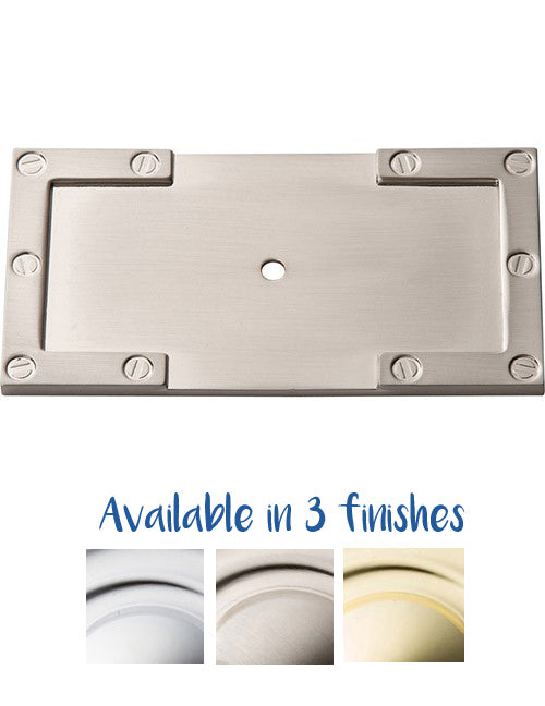 Atlas Campaign L-Bracket Backplate 3 11/16 Inch-DirectCabinets.com