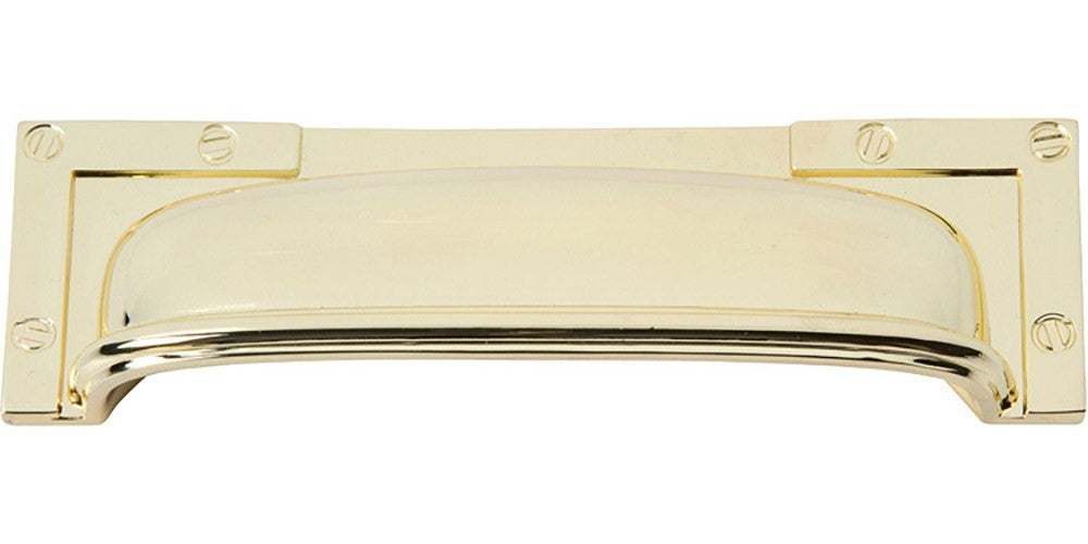 Atlas Campaign L-Bracket Cup Pull 3 3/4 Inch-DirectCabinets.com