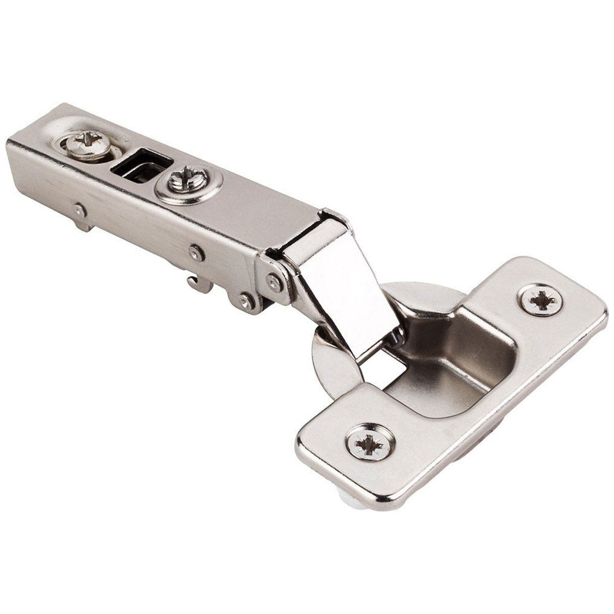 Hardware Resources 110 Degree 0 mm Crank Screw Adjustable Heavy Duty Soft-close Hinge with Press-in 8 mm Dowels-DirectCabinets.com