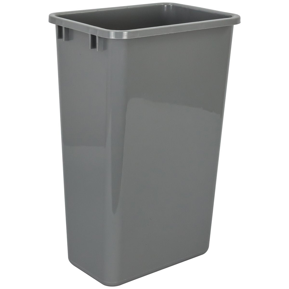 Hardware Resources Gray 50 Quart Plastic Waste Container-DirectCabinets.com