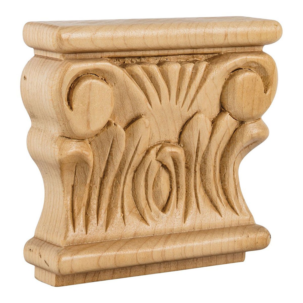 Hardware Resources Hard Maple Acanthus Traditional Capital-DirectCabinets.com