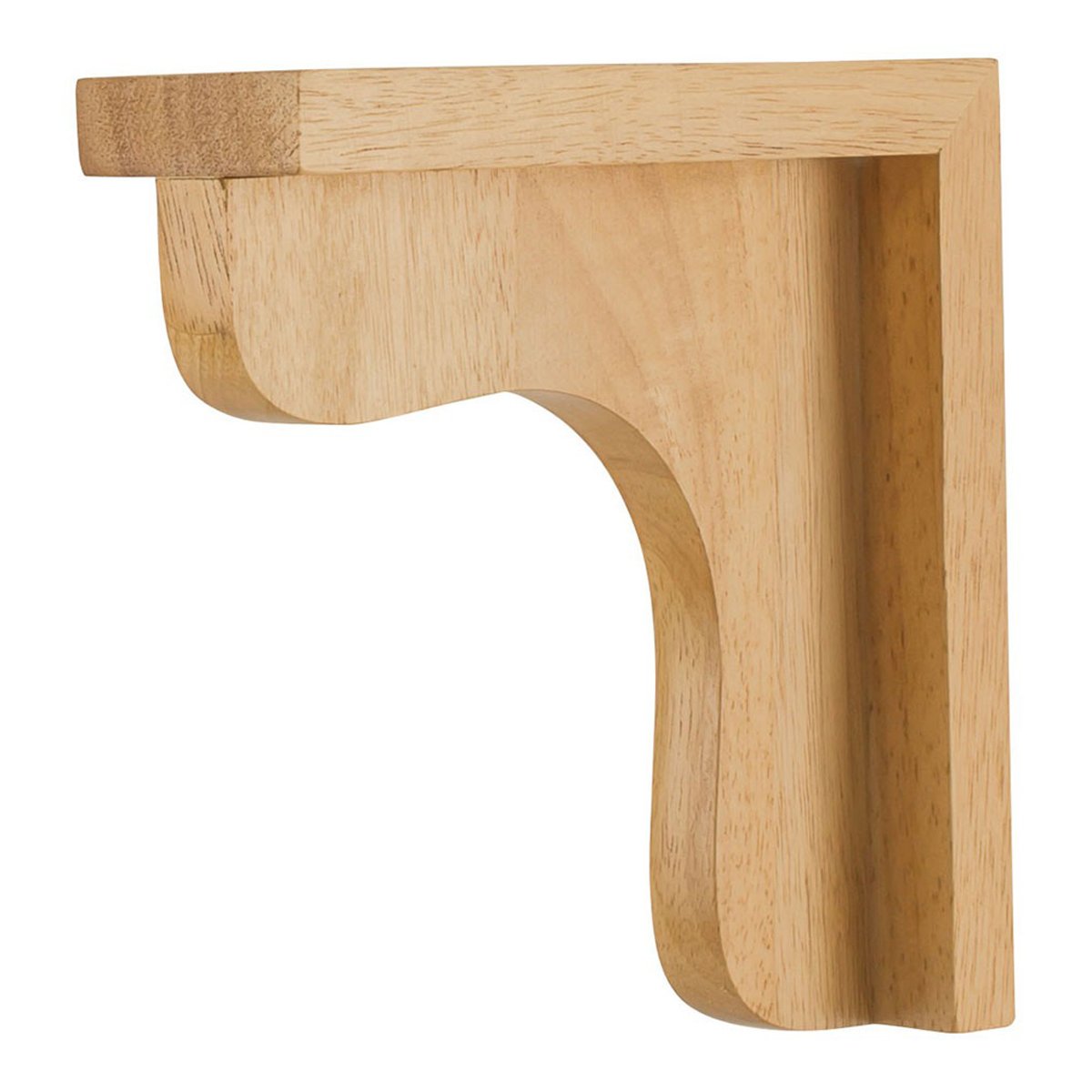 Hardware Resources 2-1/2" x 8" x 8" White Birch Wood Bar Bracket-DirectCabinets.com