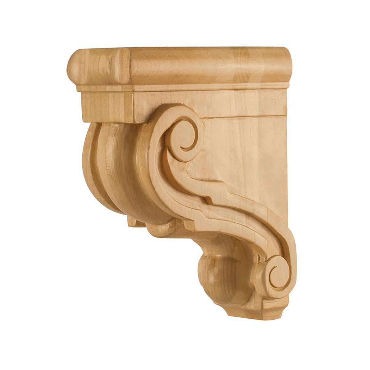 Hardware Resources 3" x 6" x 8" Cherry Scrolled Bar Bracket-DirectCabinets.com