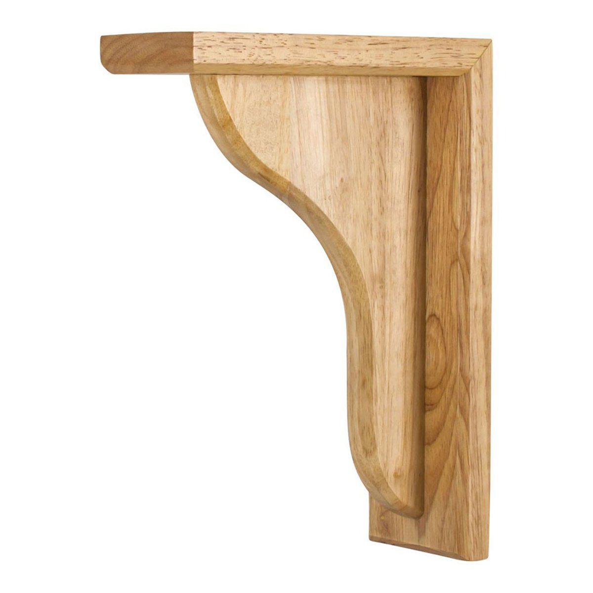 Hardware Resources Rubberwood Simple Wood Bar Bracket-DirectCabinets.com