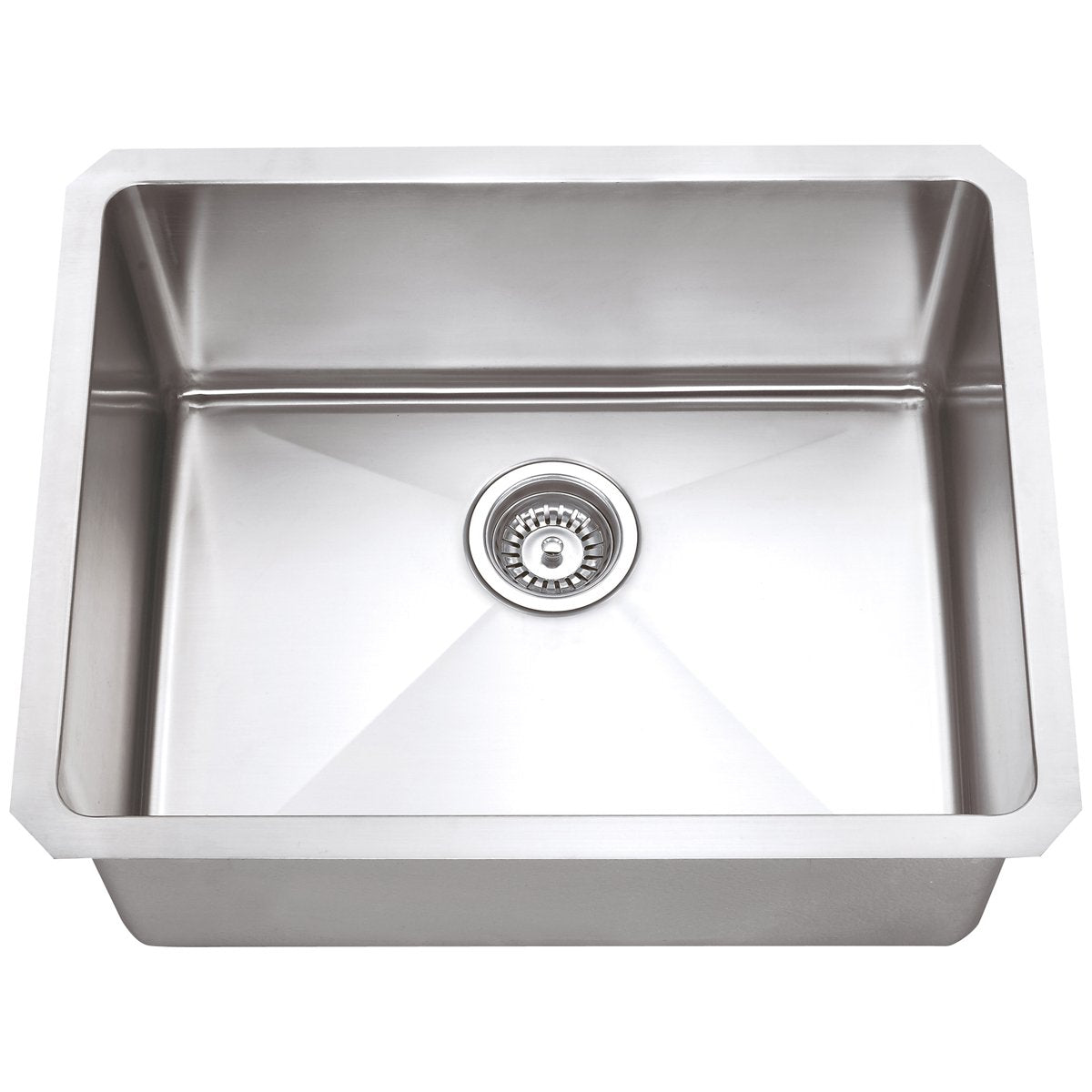 Hardware Resources Stainless Steel 16 Gauge Fabricated Kitchen Sink-DirectCabinets.com
