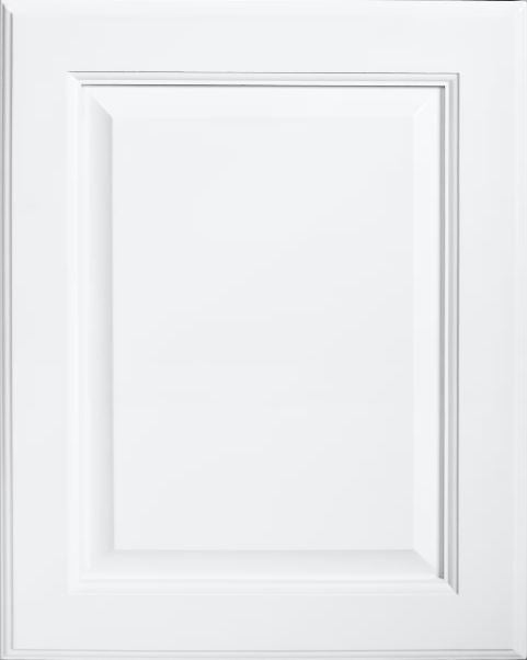 Fabuwood Value Premium Series, Hallmark Frost (white painted raised panel door) Small Sample Door