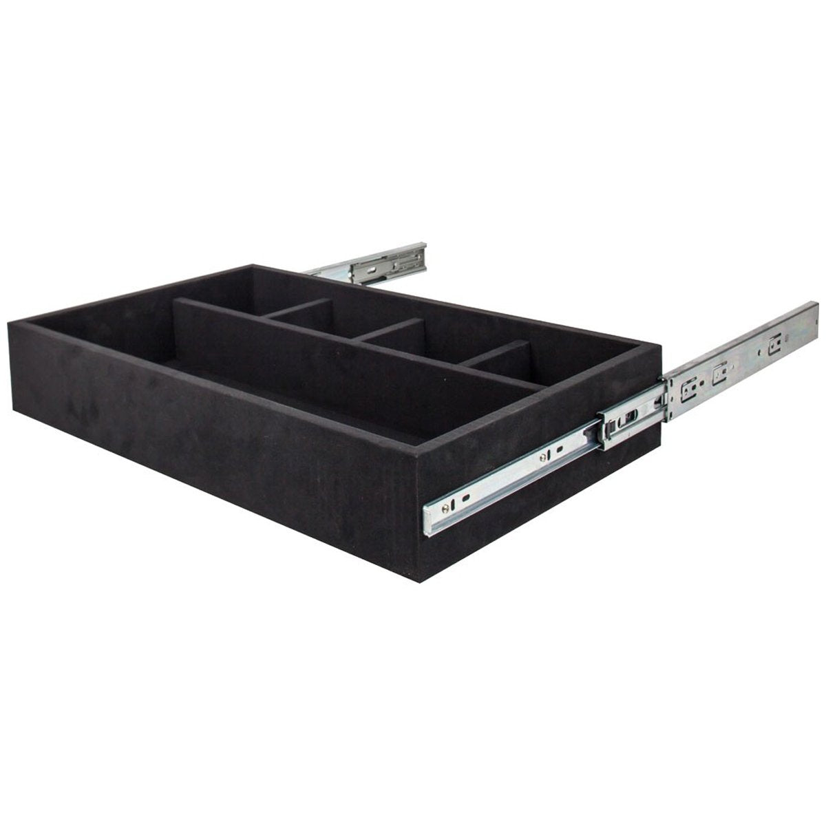 Hardware Resources 5 Compartment Felt Jewelry Organizer Drawer Kit-DirectCabinets.com