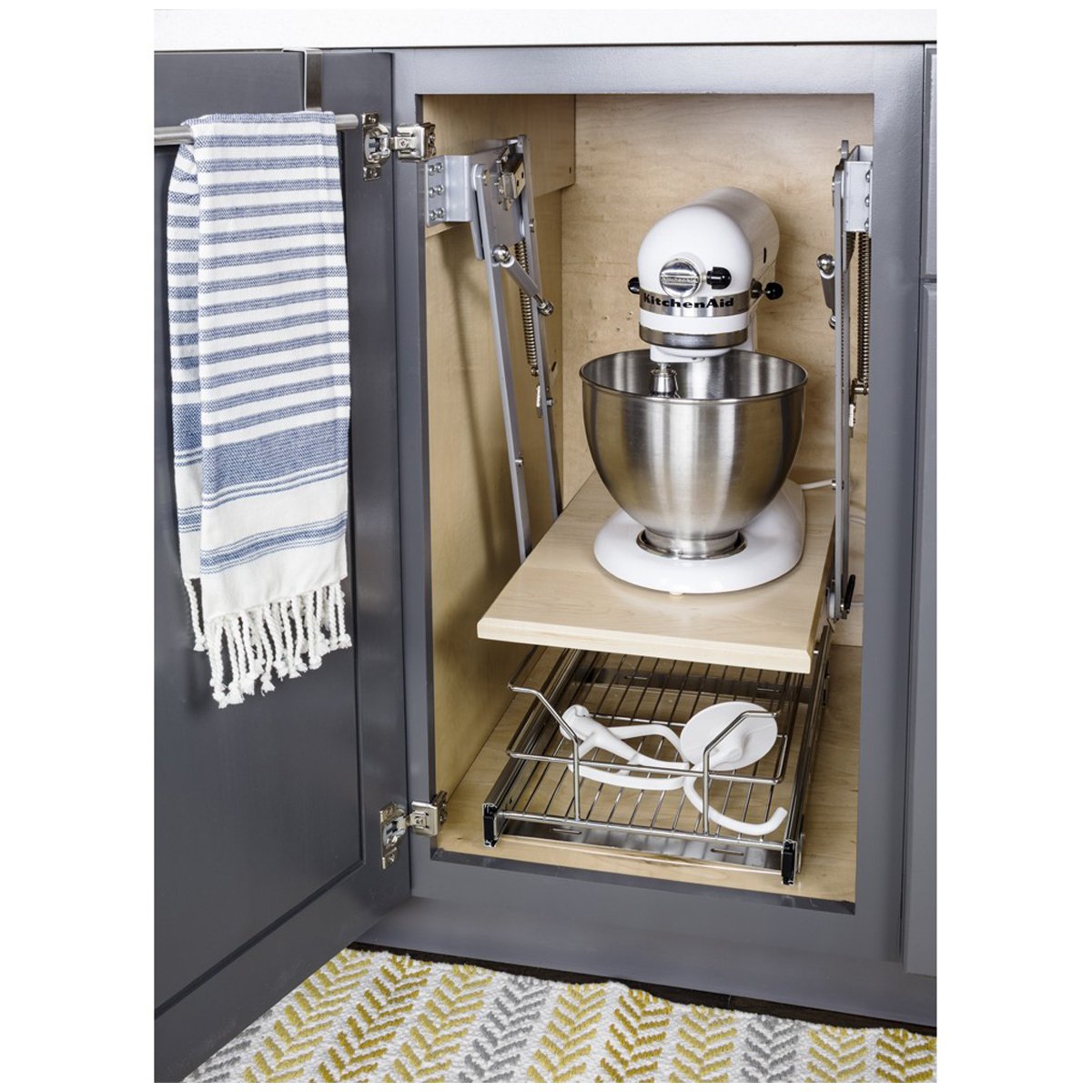 Hardware Resources Soft-close Mixer/Appliance Lift-DirectCabinets.com