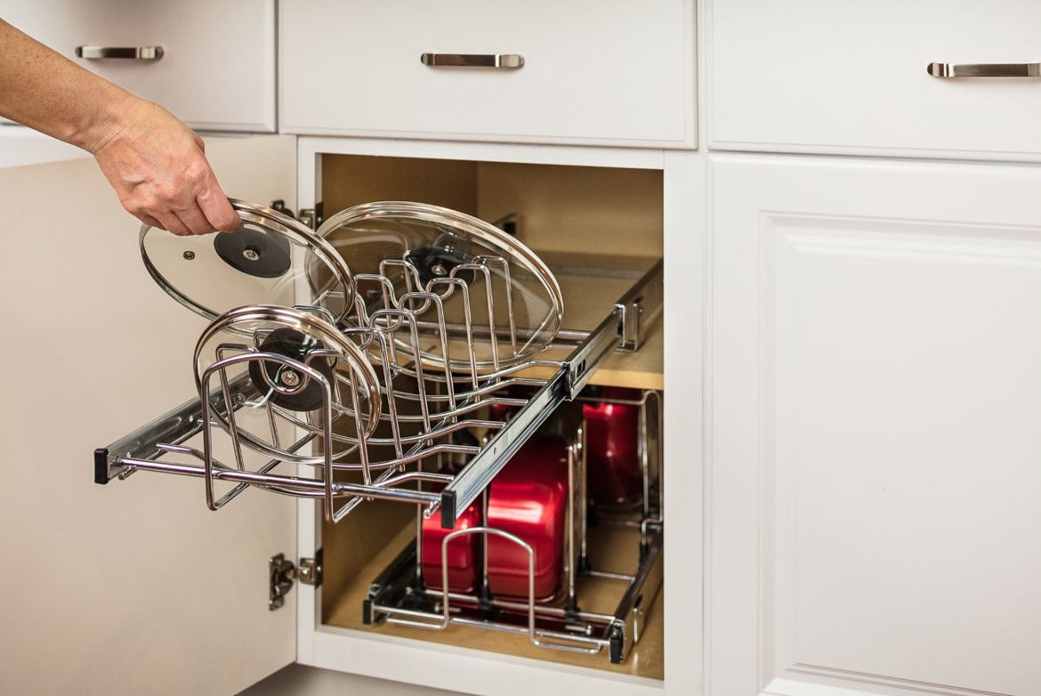 Cookware Lid Pull-Out Organizer-DirectCabinets.com