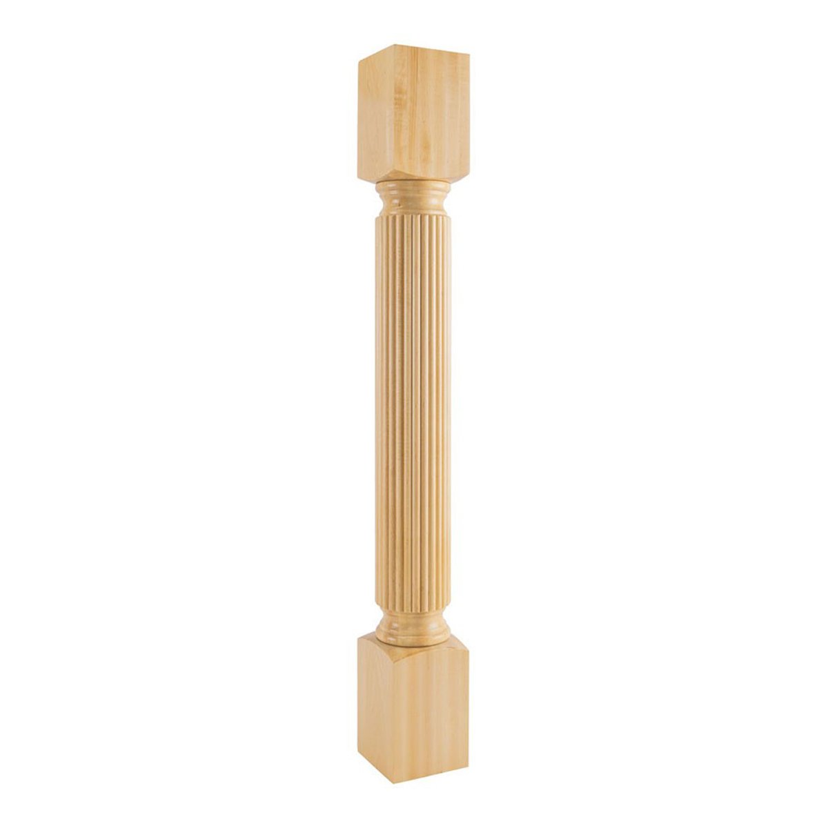 Hardware Resources White Birch Post with Reed Pattern-DirectCabinets.com