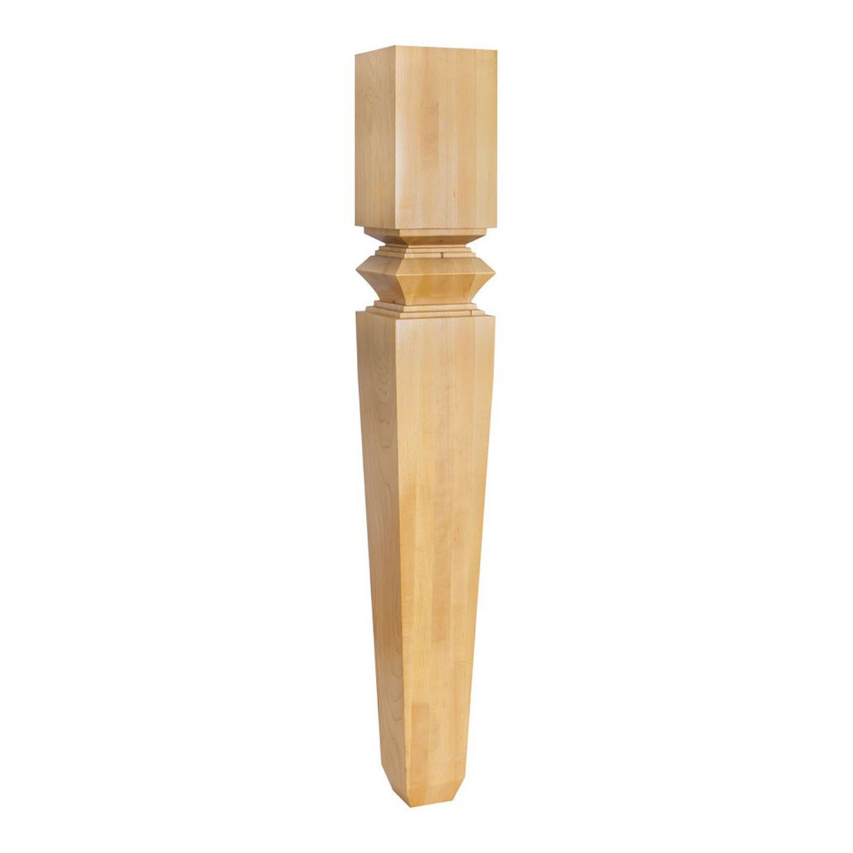 Hardware Resources Alder Tapered Post with Diamond Carving-DirectCabinets.com