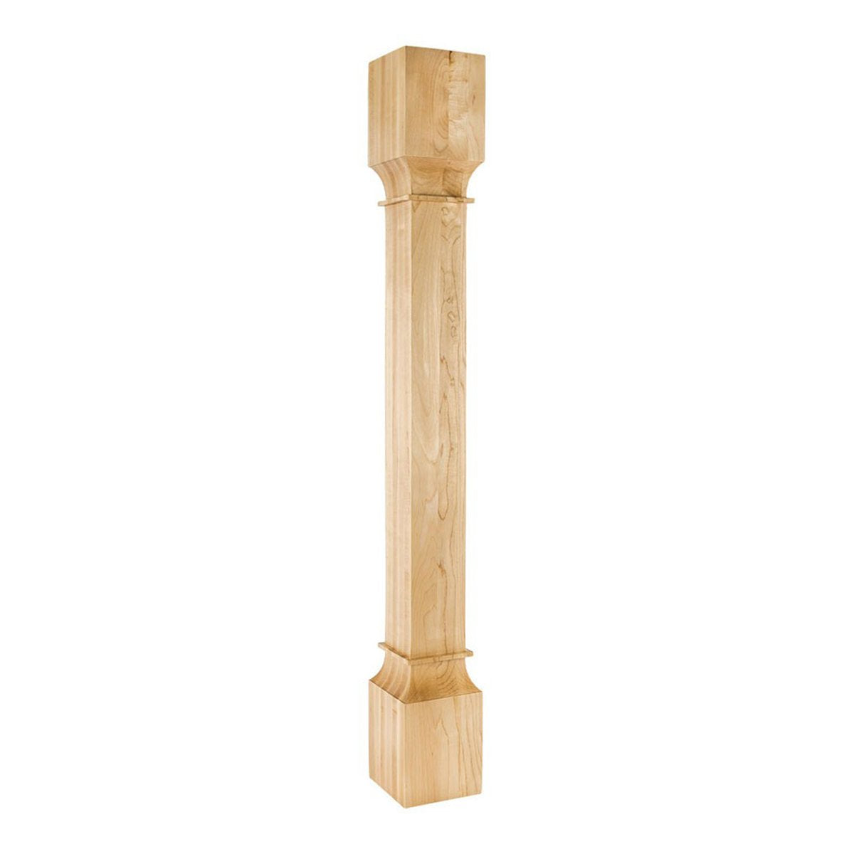 Hardware Resources Square Natural White Birch Wood Post-DirectCabinets.com
