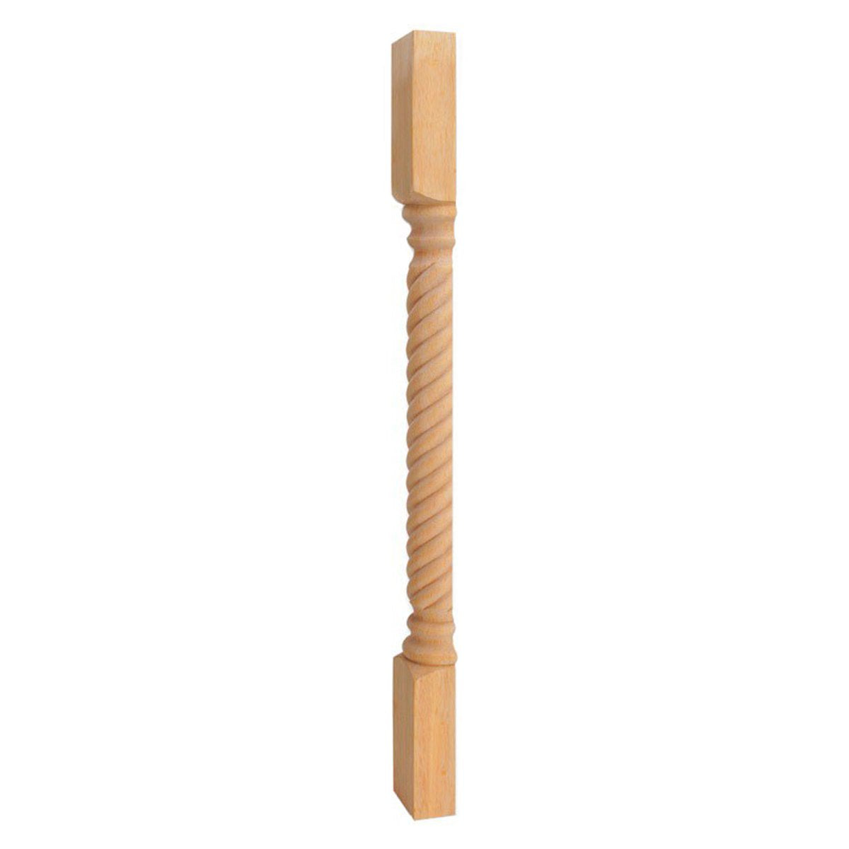 Hardware Resources Oak Split Post with Rope Pattern-DirectCabinets.com