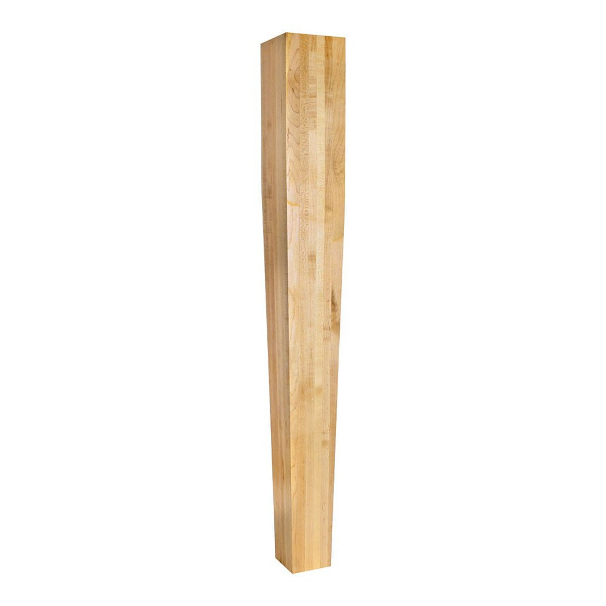 Hardware Resources Rubberwood Four Sided Tapered Wood Post-DirectCabinets.com