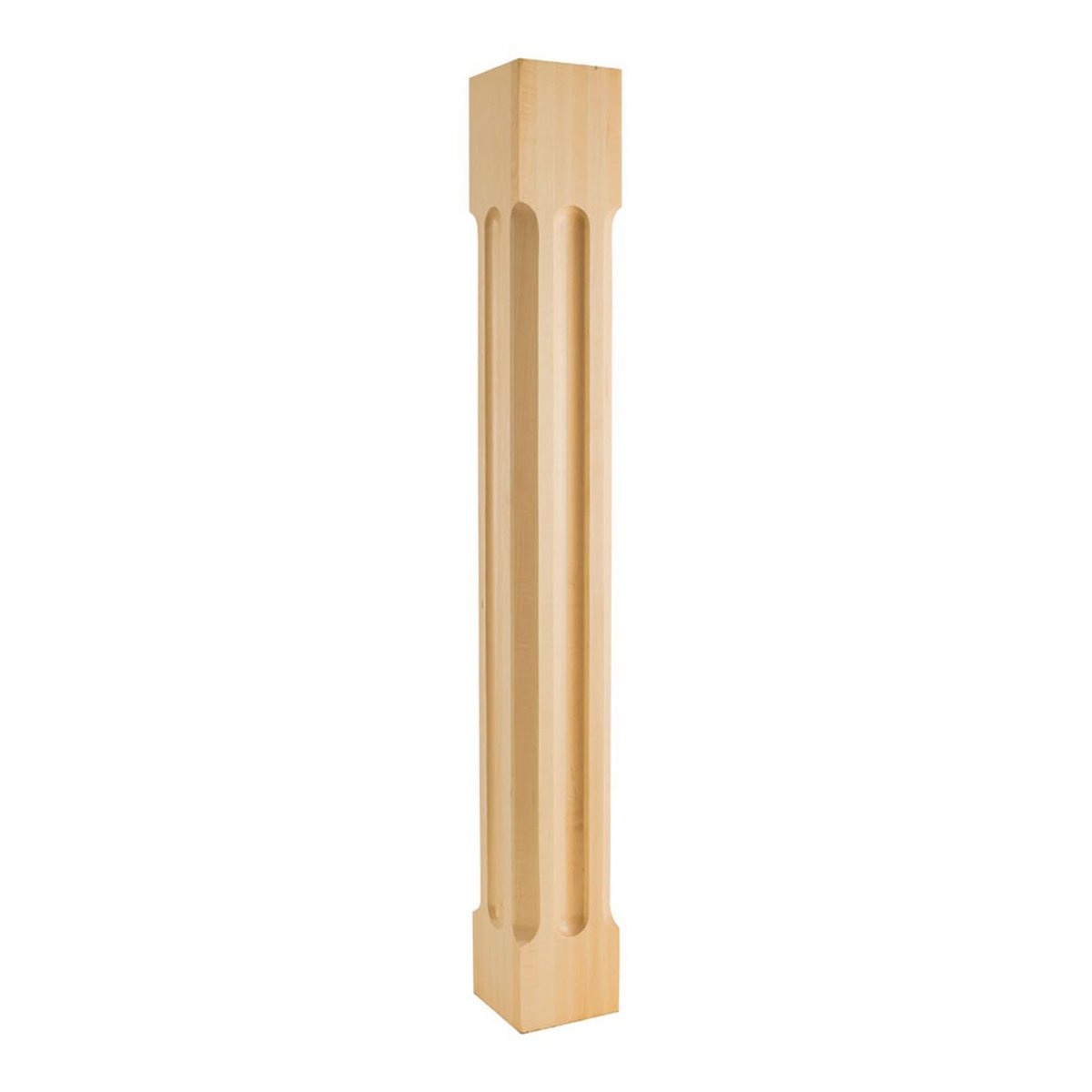 Hardware Resources Alder Post with Scooped Edges and Center-DirectCabinets.com
