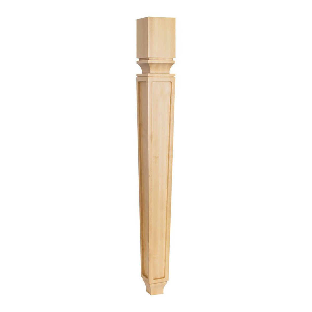 Hardware Resources Hard Maple Tapered Mission Post-DirectCabinets.com