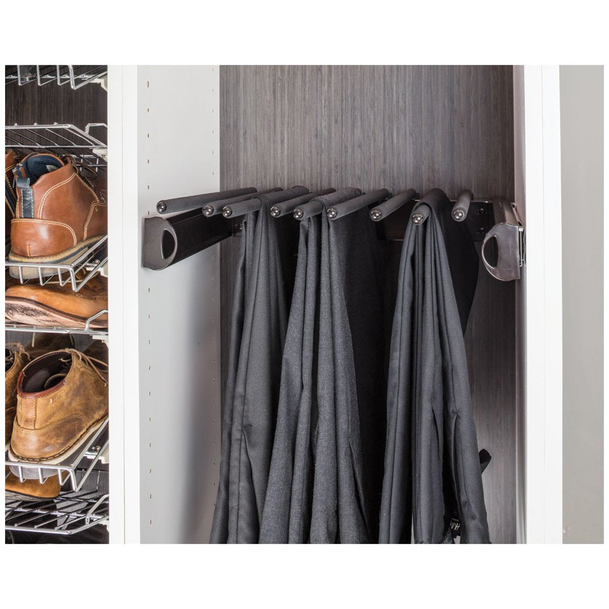Hardware Resources Pant Rack for 14" Deep Closet System-DirectCabinets.com