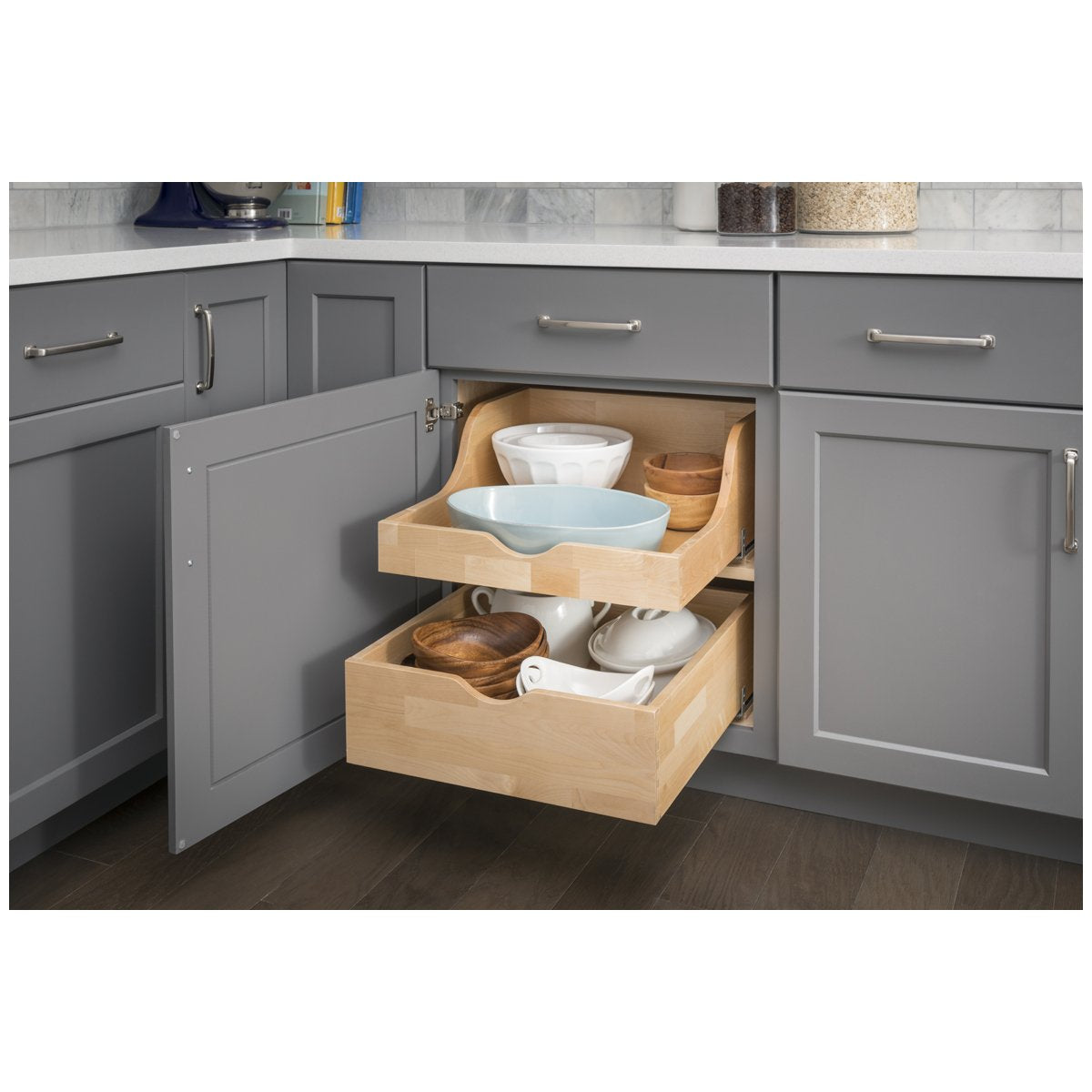 Hardware Resources Preassembled Rollout Drawer for Cabinet Opening-DirectCabinets.com