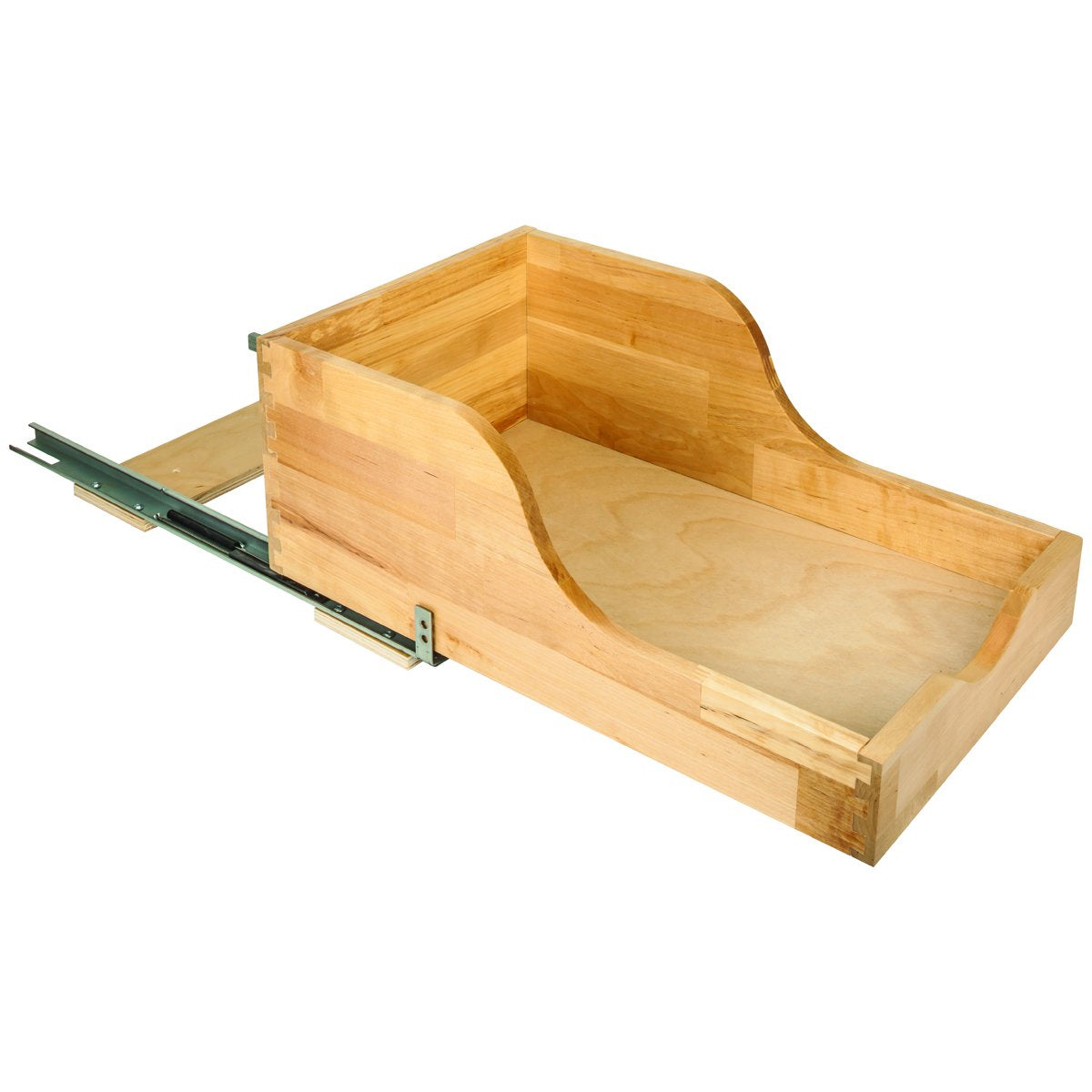 Hardware Resources Preassembled Vanity Depth High Back Rollout Drawer for Cabinet Opening-DirectCabinets.com