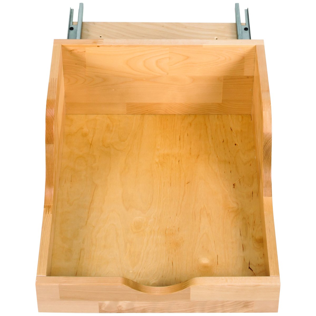 Hardware Resources Preassembled Vanity Depth High Back Rollout Drawer for Cabinet Opening-DirectCabinets.com
