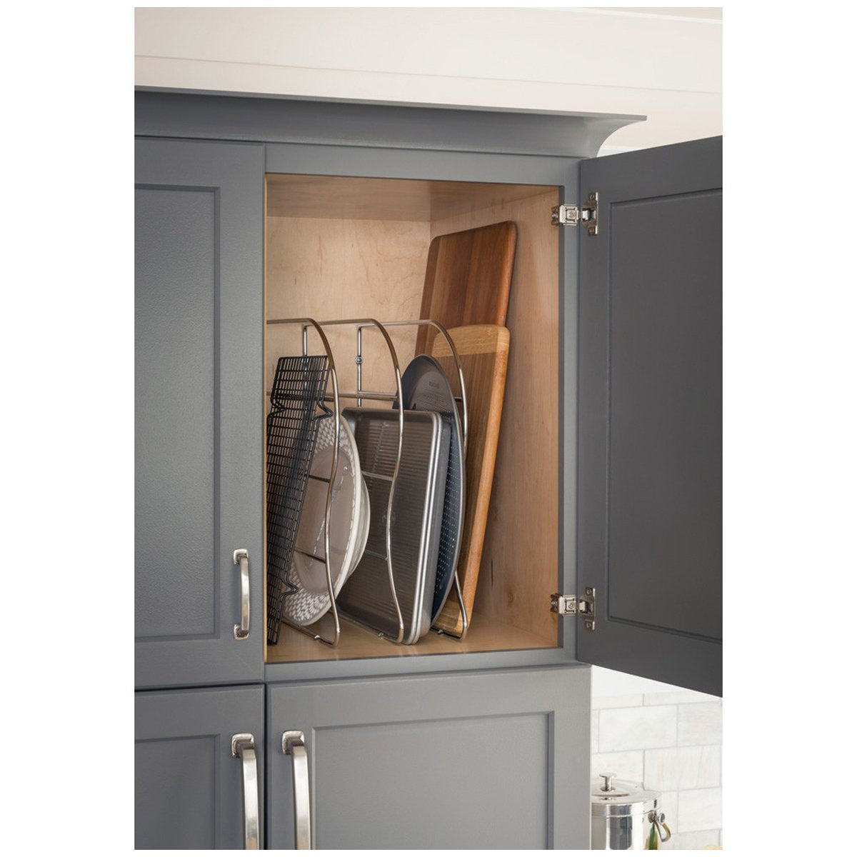 Hardware Resources 12" Tall Bakeware/Tray/Cookie Sheet Organizer-DirectCabinets.com