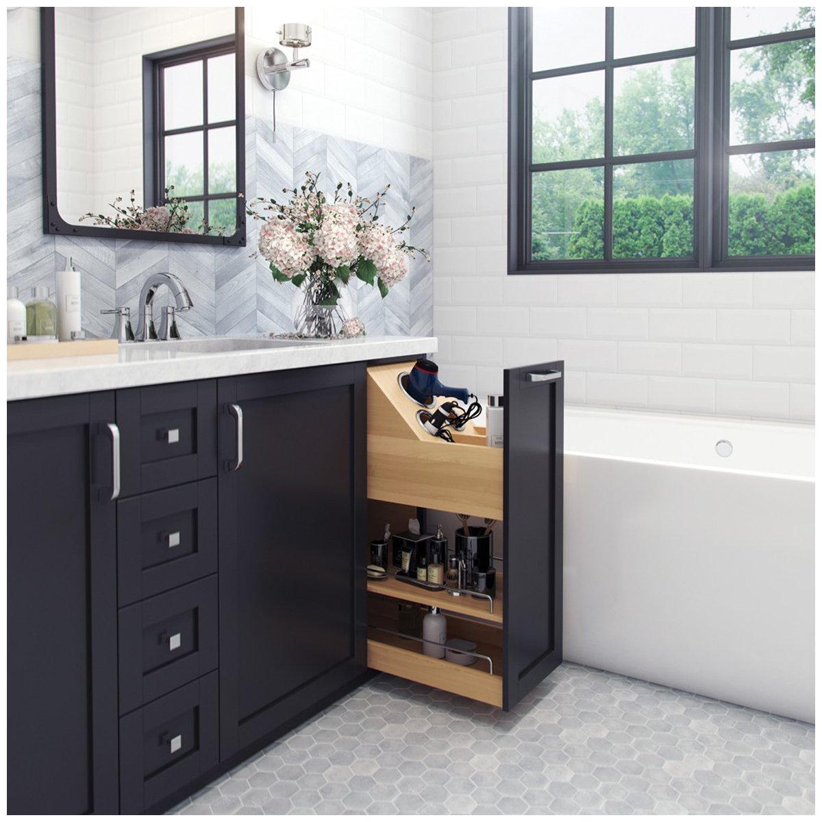 Grooming Organizer Insert for Vanity Pullout Organizer