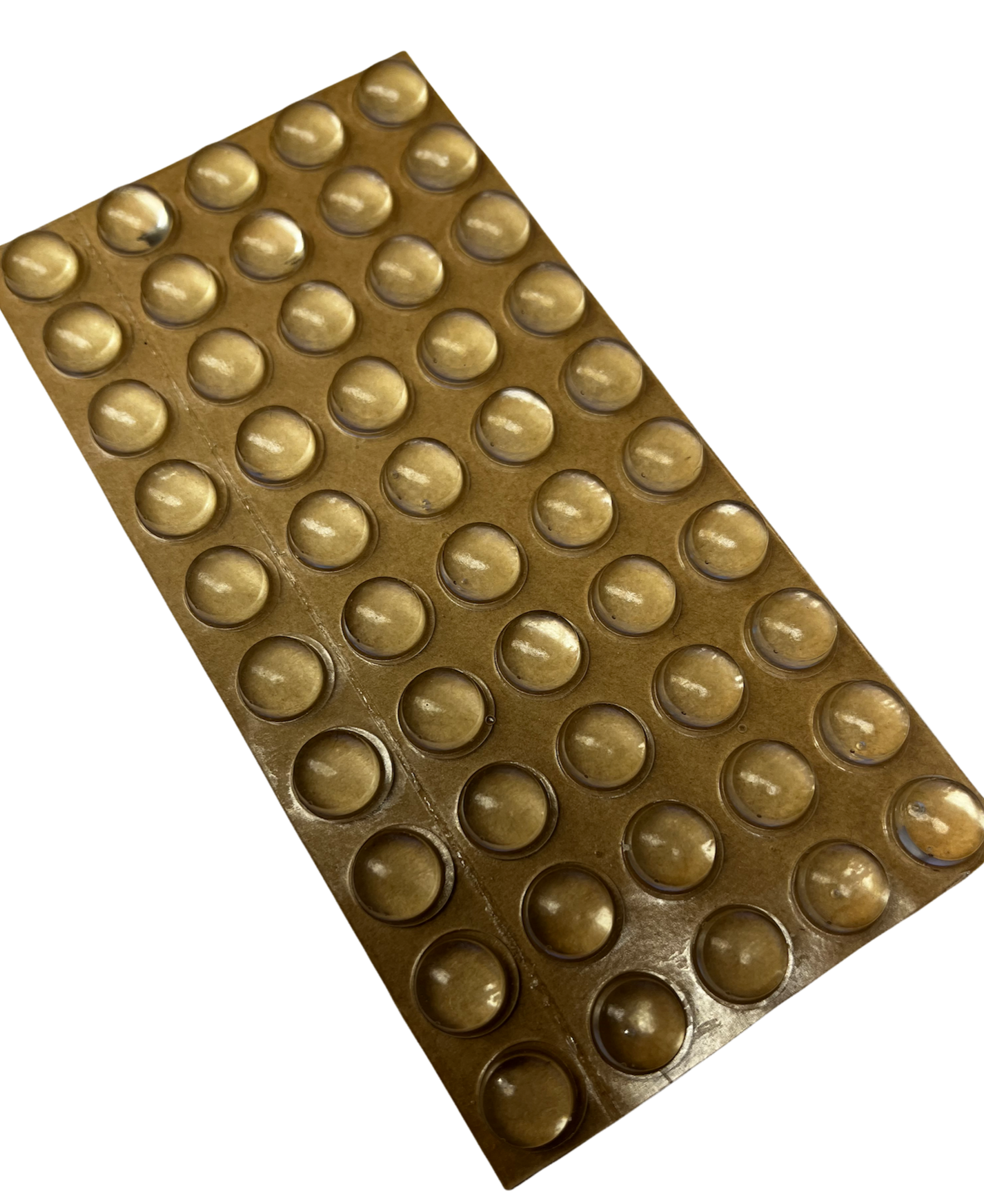 Cabinet Bumper Pads. Image of a sheet