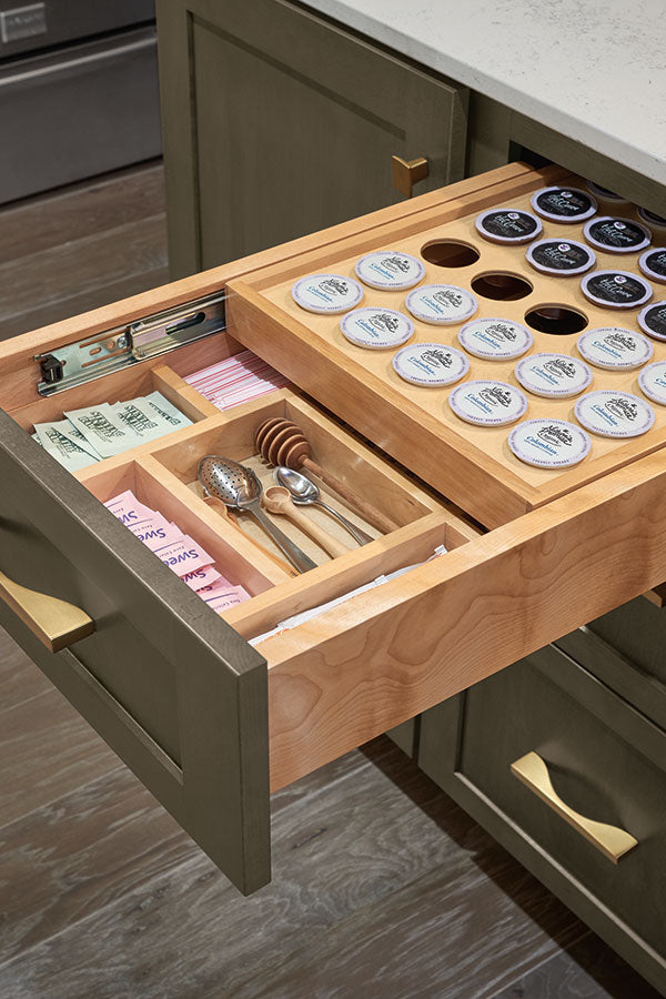 Wood Tiered K-Cup™ Drawer-DirectCabinets.com