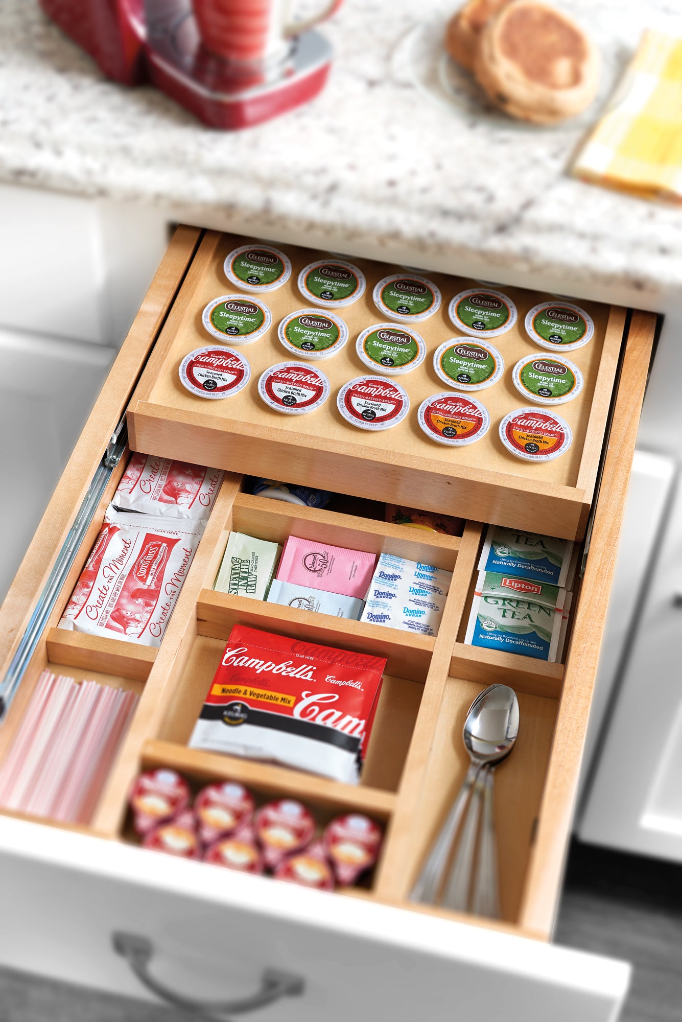 Wood Tiered K-Cup™ Drawer-DirectCabinets.com