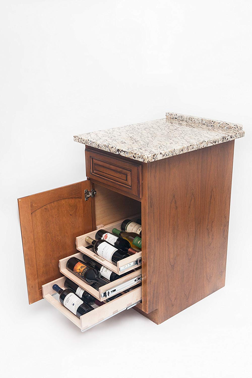 Wine Bottle & Can Pull-Out Storage-DirectCabinets.com