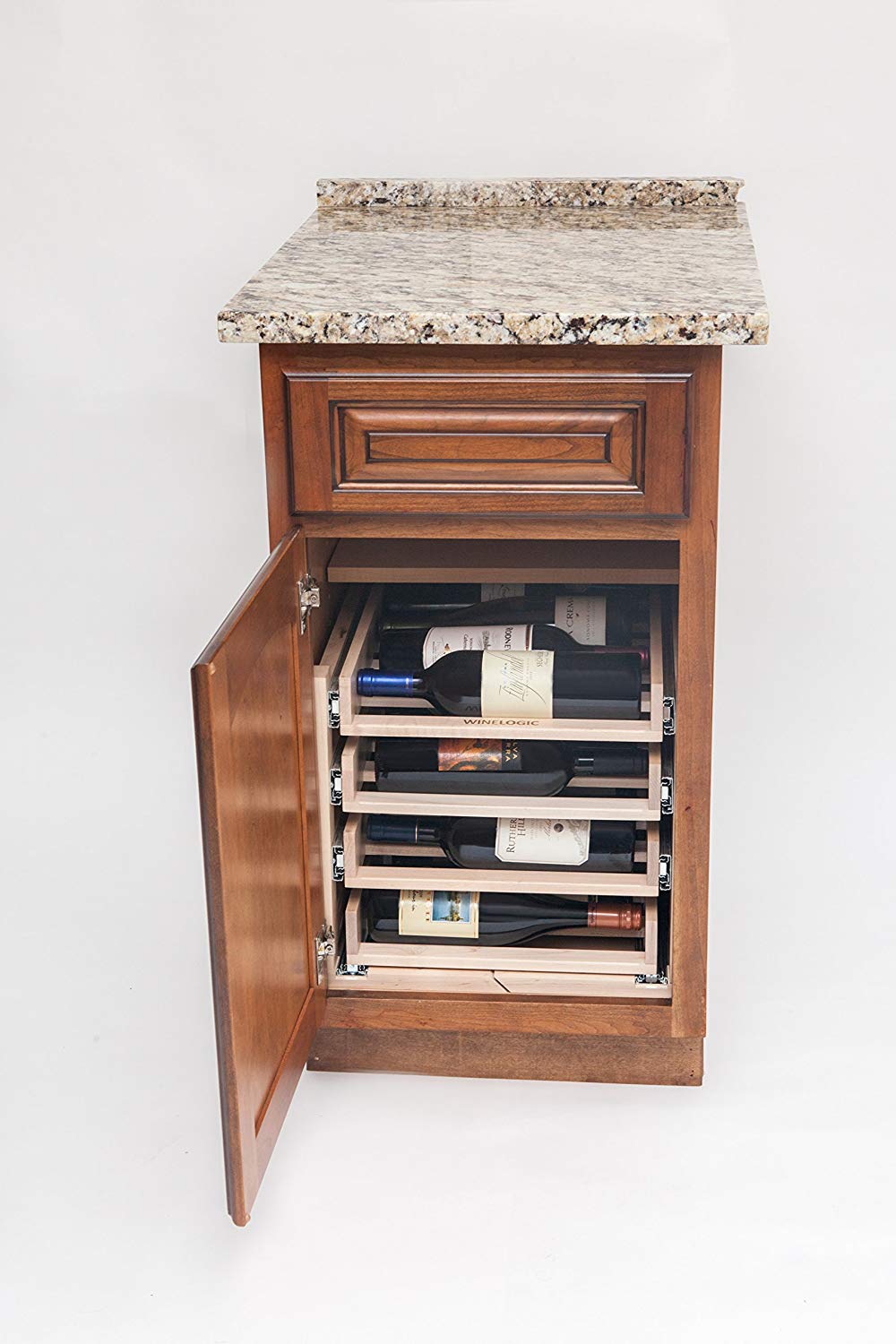 Wine Bottle & Can Pull-Out Storage-DirectCabinets.com