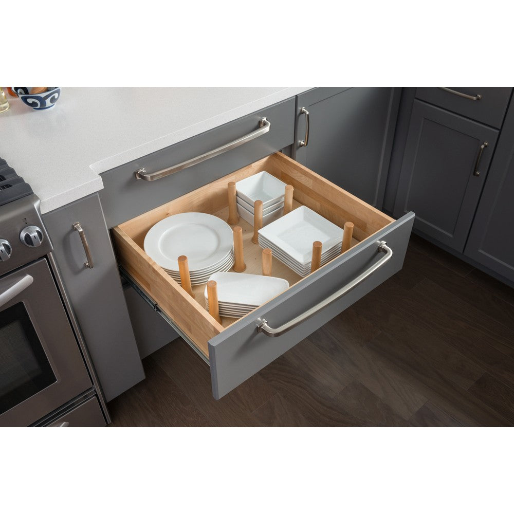 Hardware Resources Box of 4 - 6" Press-in Pegs for Peg Board Organizer -Solid Maple with UV coating -Sold by the Box-DirectCabinets.com