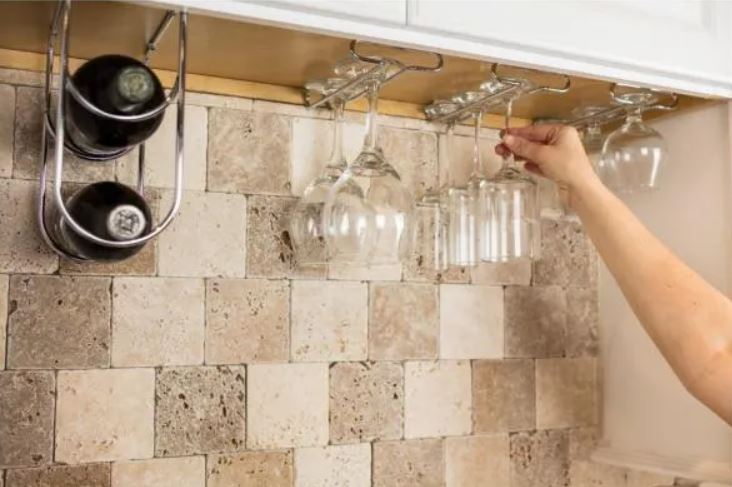 Under Cabinet Stemware Rack-DirectCabinets.com