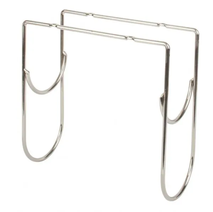 Satin Nickel Under Cabinet Wine Bottle Rack