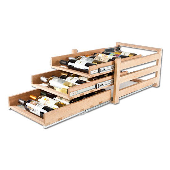 Wine Bottle & Can Pull-Out Storage-DirectCabinets.com