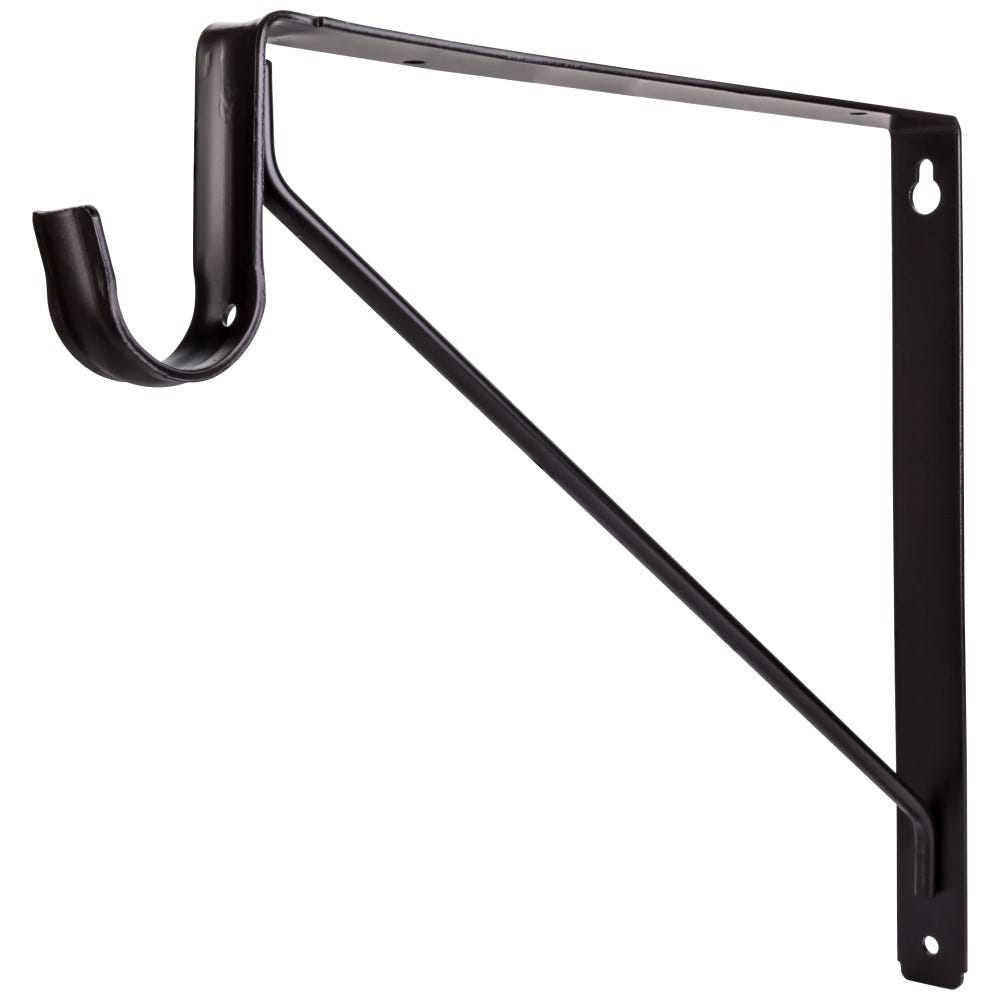 Shelf Bracket with Rod Support for 1-5/16" Round Closet Rods
