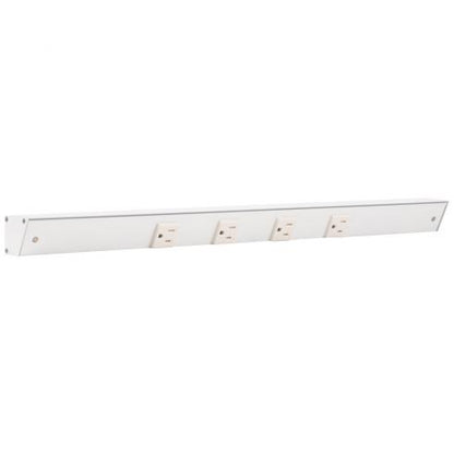 24"  Slim Angle Under Cabinet 4 Outlet Power Strip