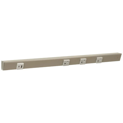 Under Cabinet Power Strip with USB Port & Outlets | Satin Nickel Finish