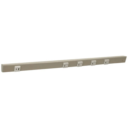 Under Cabinet Power Strip with USB Port & Outlets | Satin Nickel Finish