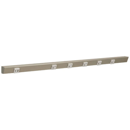 Under Cabinet Power Strip with USB Port & Outlets | Satin Nickel Finish
