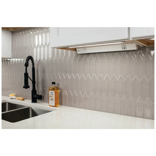 Under Cabinet Power Strip with USB Port & Outlets | Satin Nickel Finish