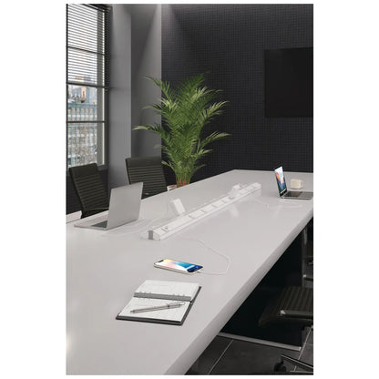 Under Cabinet Power Strip with USB Port & Outlets | Black Finish