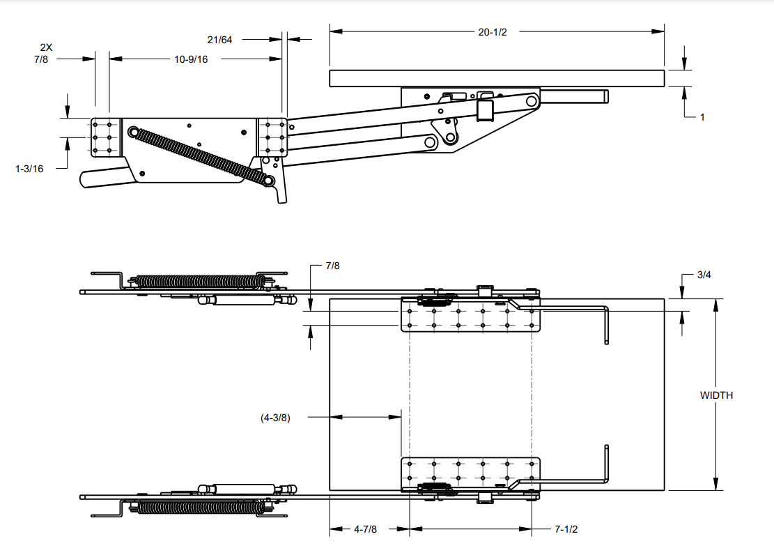 Lift Assisting Shelf for Small Appliances in Base Cabinets