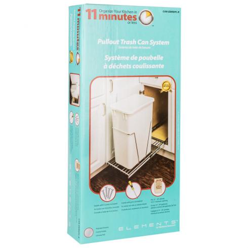 11 Minute Organizers 35-Quart Double Pullout Waste Container